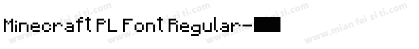 Minecraft PL Font Regular字体转换